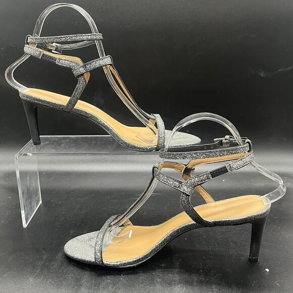 Calvin Klein Crewella heel womens 8.5 sparkle glitter party cocktail city - Picture 2 of 8
